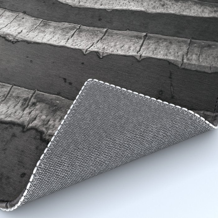 Layers - Contemporary Black and White Abstract Rug Gallery Image 4