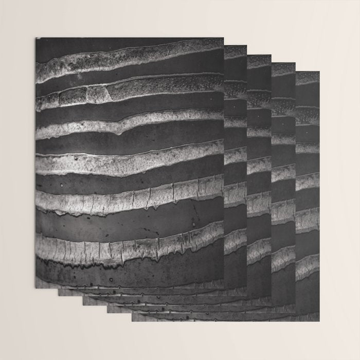 Layers - Contemporary Black and White Abstract Wrapping Paper Gallery Image 3