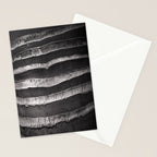 Layers - Contemporary Black and White Abstract Stationery Card Gallery Image 2
