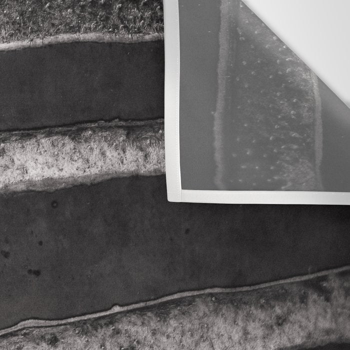 Layers - Contemporary Black and White Abstract Wall Tapestry Gallery Image 3