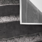 Layers - Contemporary Black and White Abstract Wall Tapestry Gallery Image 3