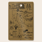Vintage Map of Minnesota (1912) - Tan Cutting Board Gallery Image 1