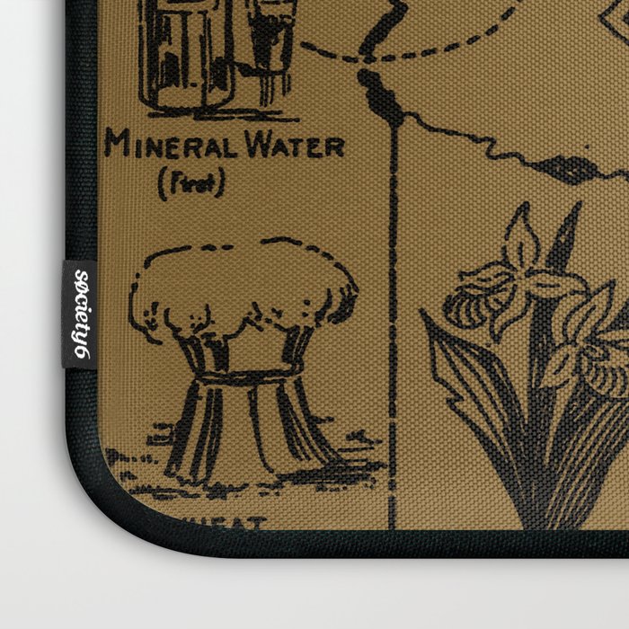 Vintage Map of Minnesota (1912) - Tan Laptop Sleeve Gallery Image 3