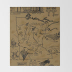 Vintage Map of Minnesota (1912) - Tan Throw Blanket Gallery Image 2