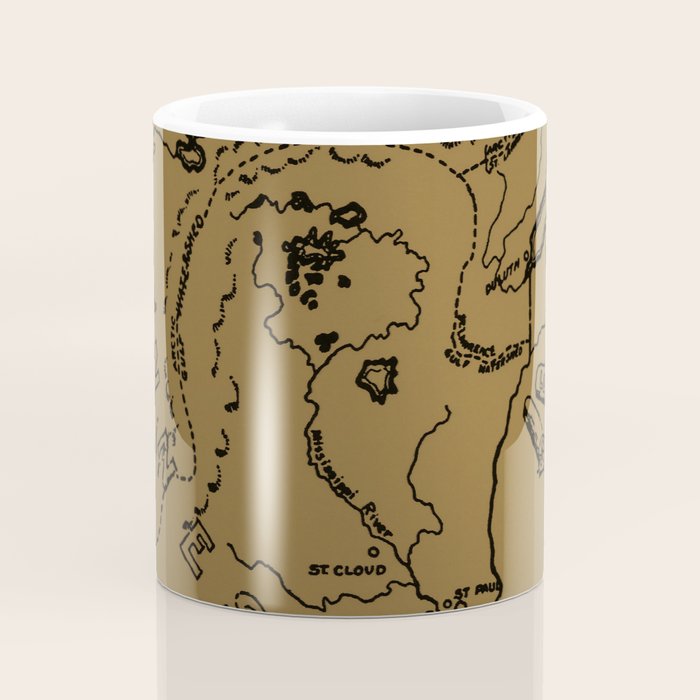 Vintage Map of Minnesota (1912) - Tan Coffee Mug Gallery Image 4