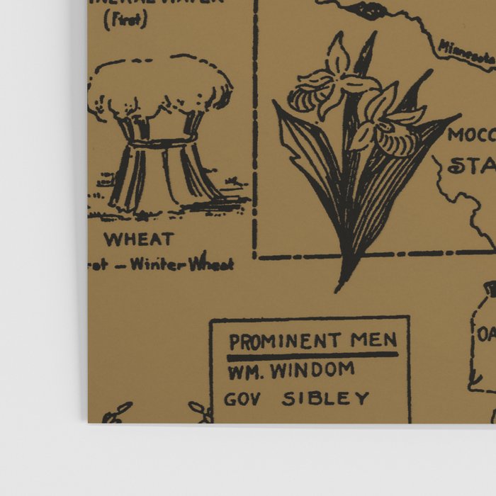 Vintage Map of Minnesota (1912) - Tan Poster Gallery Image 3