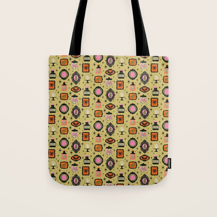 Eerie Oddities Halloween Pattern Tote Bag Gallery Image 1