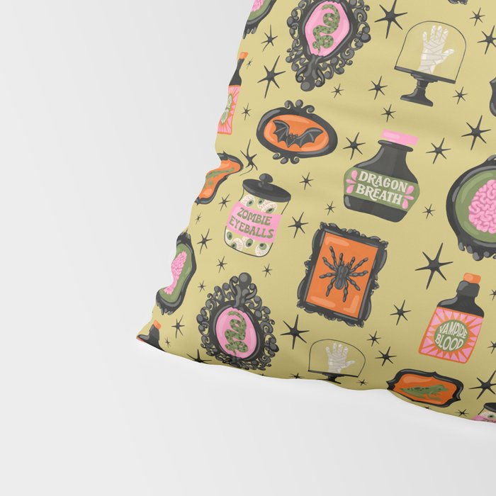 Eerie Oddities Halloween Pattern Pillow Sham Gallery Image 4