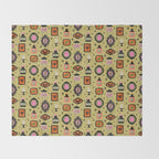 Eerie Oddities Halloween Pattern Throw Blanket Gallery Image 2