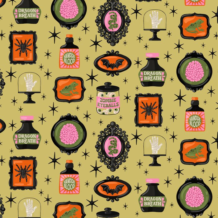Eerie Oddities Halloween Pattern Coffee Mug Gallery Image 2