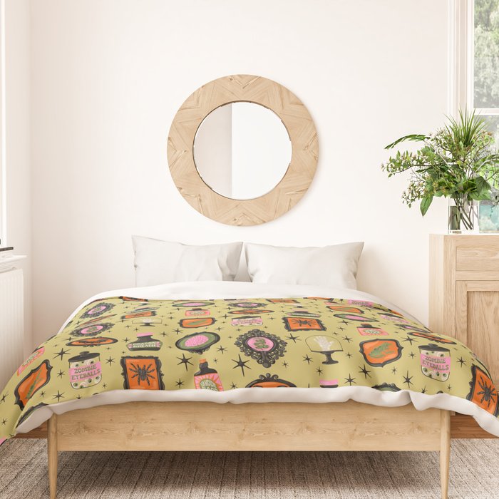 Eerie Oddities Halloween Pattern Duvet Cover Gallery Image 3