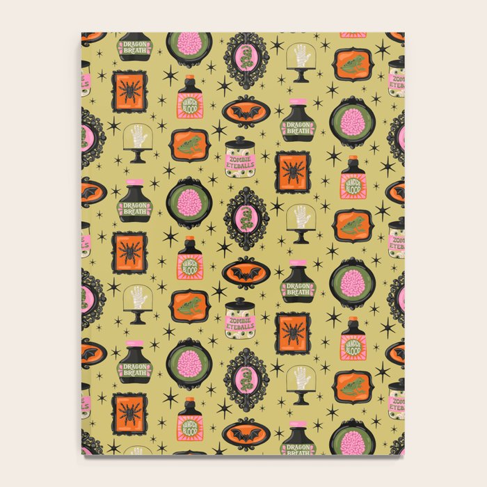 Eerie Oddities Halloween Pattern Notebook Gallery Image 4