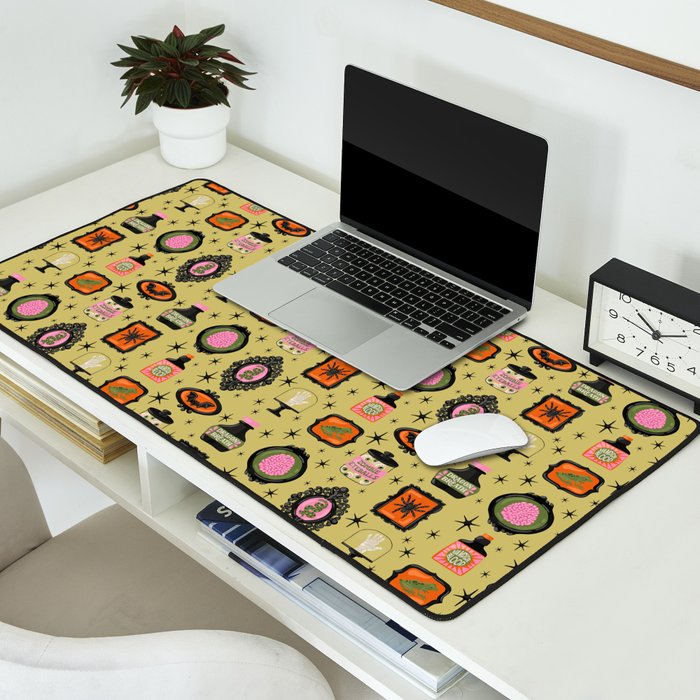 Eerie Oddities Halloween Pattern Desk Mat Gallery Image 2