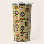 Eerie Oddities Halloween Pattern Travel Mug Gallery Image 1