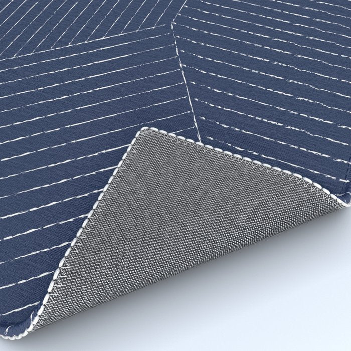Lines (Navy) Rug Gallery Image 4