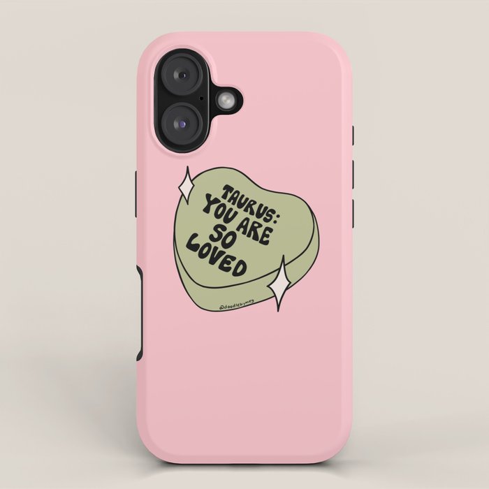 Taurus Conversation Heart iPhone Case Gallery Image 1