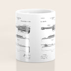 Acoustic Guitar Patent - Guitar Player Music Lover Art - Black Chalkboard Coffee Mug Gallery Image 4