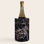 Midnight Floralscape Moody Baroque Opulent Flowers Wine Chiller Gallery Image 3