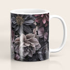 Midnight Floralscape Moody Baroque Opulent Flowers Coffee Mug Gallery Image 1