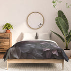 Midnight Floralscape Moody Baroque Opulent Flowers Comforter Gallery Image 3