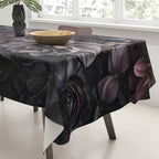 Midnight Floralscape Moody Baroque Opulent Flowers Tablecloth Gallery Image 3