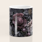 Midnight Floralscape Moody Baroque Opulent Flowers Coffee Mug Gallery Image 4