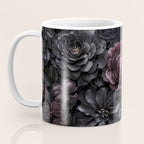 Midnight Floralscape Moody Baroque Opulent Flowers Coffee Mug Gallery Image 3