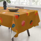 Yin and Yang Pattern -  golden yellow Tablecloth Gallery Image 3