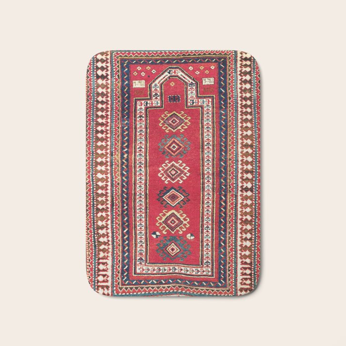Kazak Southwest Caucasus Niche Rug Print Bath Mat Gallery Image 1