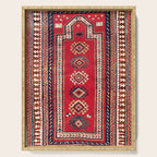 Kazak Southwest Caucasus Niche Rug Print Serving Tray Gallery Image 1