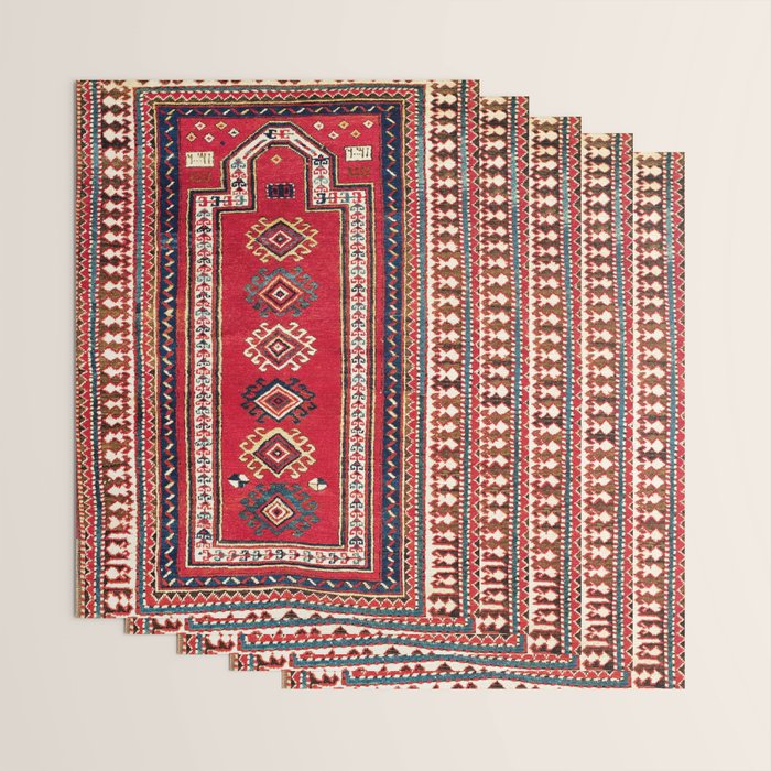 Kazak Southwest Caucasus Niche Rug Print Wrapping Paper Gallery Image 3