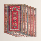 Kazak Southwest Caucasus Niche Rug Print Wrapping Paper Gallery Image 3