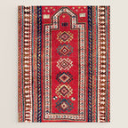 Kazak Southwest Caucasus Niche Rug Print Jigsaw Puzzle Gallery Image 1