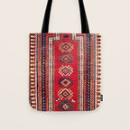 Kazak Southwest Caucasus Niche Rug Print Tote Bag Gallery Image 1