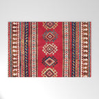 Kazak Southwest Caucasus Niche Rug Print Welcome Mat Gallery Image 1