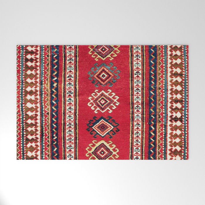 Kazak Southwest Caucasus Niche Rug Print Welcome Mat Gallery Image 1