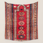 Kazak Southwest Caucasus Niche Rug Print Wall Tapestry Gallery Image 4