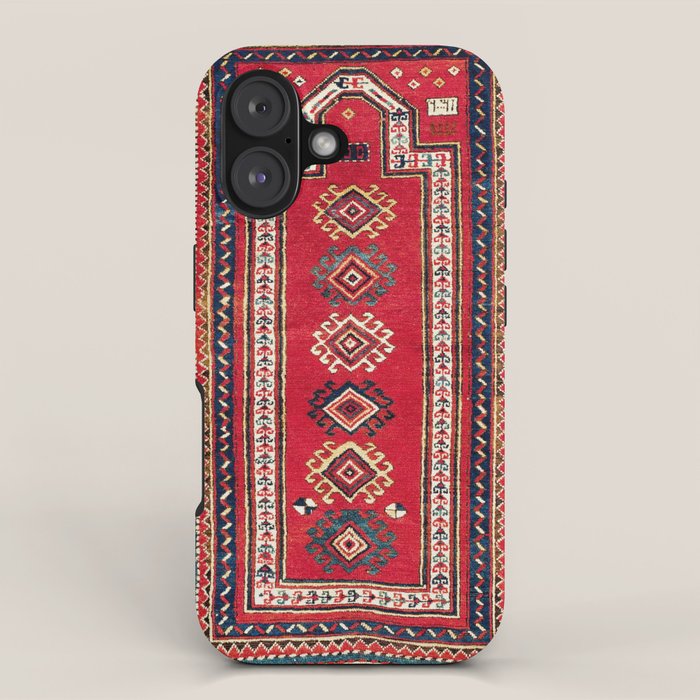 Kazak Southwest Caucasus Niche Rug Print iPhone Case Gallery Image 1