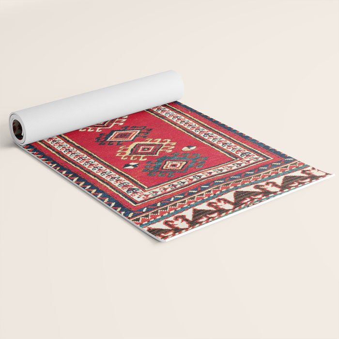 Kazak Southwest Caucasus Niche Rug Print Yoga Mat Gallery Image 2