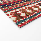 Kazak Southwest Caucasus Niche Rug Print Welcome Mat Gallery Image 2