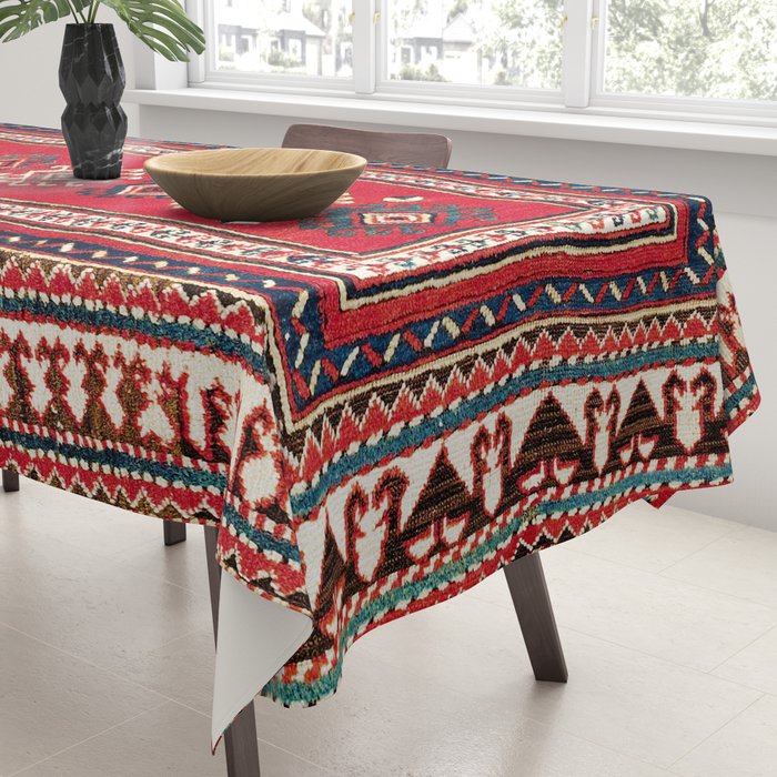 Kazak Southwest Caucasus Niche Rug Print Tablecloth Gallery Image 3