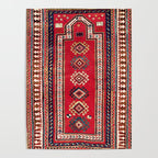 Kazak Southwest Caucasus Niche Rug Print Poster Gallery Image 4