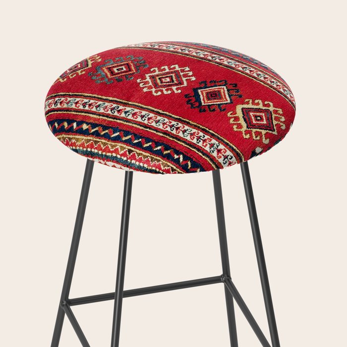 Kazak Southwest Caucasus Niche Rug Print Stool Gallery Image 2