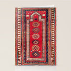 Kazak Southwest Caucasus Niche Rug Print Stationery Card Gallery Image 2
