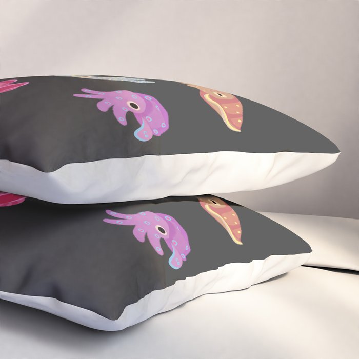Squids - black Pillow Sham Gallery Image 3