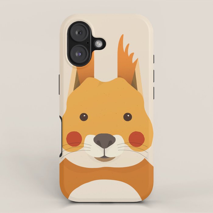 Red Squirrel Animal Portrait iPhone Case Gallery Image 1