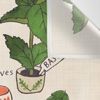 Pesto. Illustrated Recipe. Wall Tapestry Gallery Image 3