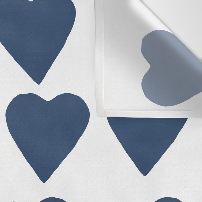 Hearts Navy Wall Tapestry Gallery Image 3
