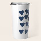 Hearts Navy Travel Mug Gallery Image 3