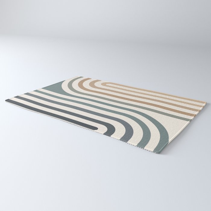 Bold Curvature Stripes II Rug Gallery Image 3